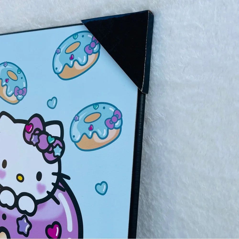 Sanrio Hello Kitty Donut Stack Wall‎ Art Blue Purple Kawaii Decor 13x19 NEW